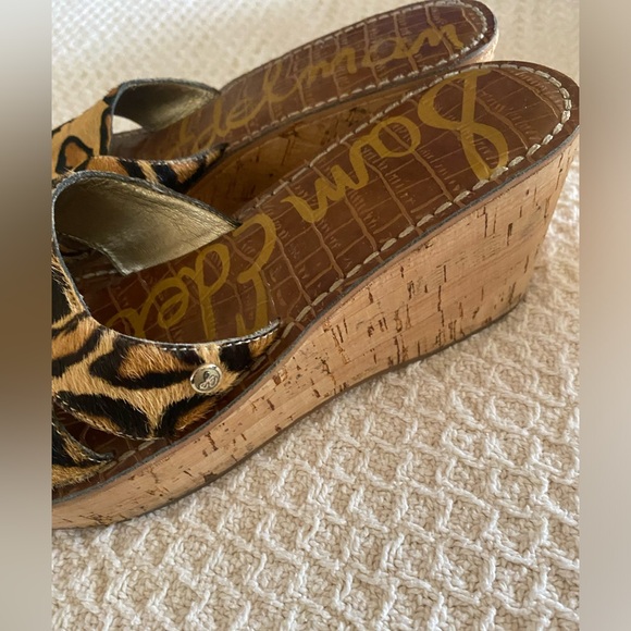 Animal print cork wedges - Picture 2 of 4
